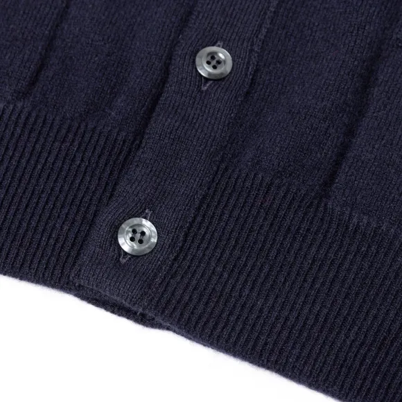 Cardigan "Leven Cardigan" Made Of Geelong Lambswool - 2 Ply