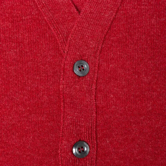Cardigan "Leven Cardigan" Made Of Geelong Lambswool - 2 Ply