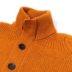Cardigan "Lomond Knit-Bomber" In 4 Ply Geelong Lambswool