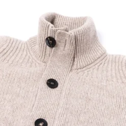Cardigan "Lomond Knit-Bomber" In 4 Ply Geelong Lambswool