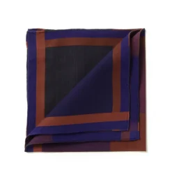 Checked Pocket Square "Nouveau Tartan 1972" In Pure Cotton