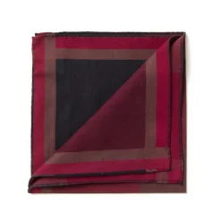 Checked Pocket Square "Nouveau Tartan 1972" In Pure Cotton
