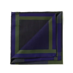 Checked Pocket Square "Nouveau Tartan 1972" In Pure Cotton