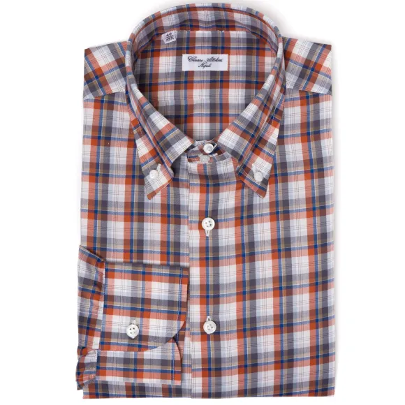 Checked Shirt "Lusso Sportivo" In A Cotton Twill From Carlo Riva - Col