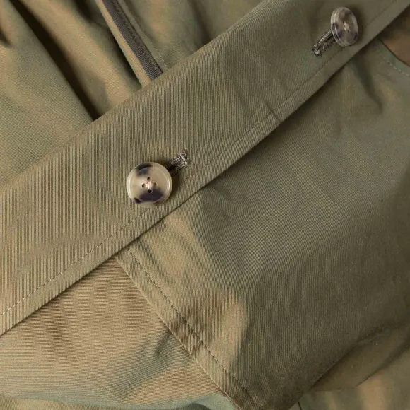 Coat "Fou Fou Ii" Made Of Japanese Cotton Gabardine