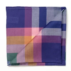 Colorful Patterned Cotton Pocket Square "Aspen"