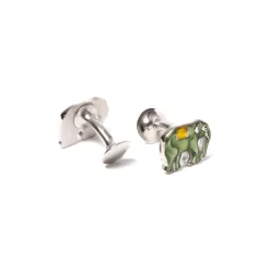 Cufflink "Elephant" - Handmade