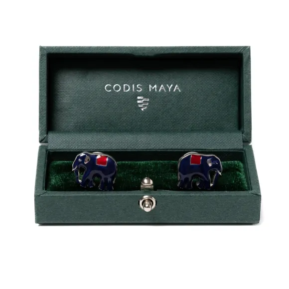 Cufflink "Elephant" - Handmade
