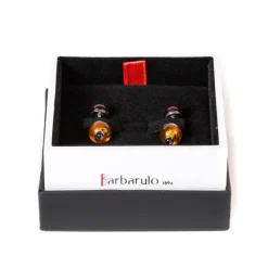 Cufflinks "Amber" Made Of Sterling Silver - Purely Handcrafted