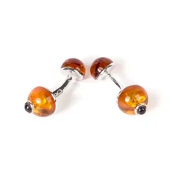 Cufflinks "Amber" Made Of Sterling Silver - Purely Handcrafted