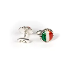 Cufflinks "Le Royal Italy" Made Of Sterling Silver - Purely Handcrafted