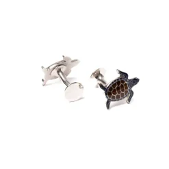 Cufflink "Turtle" - Handmade