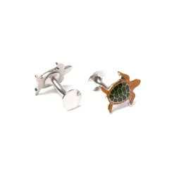 Cufflink "Turtle" - Handmade