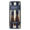 Dark Blue Elastic Suspenders To Button