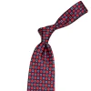 Dark Blue Patterned Silk Tie