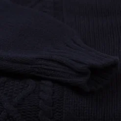 Dark Blue Turtleneck Sweater 