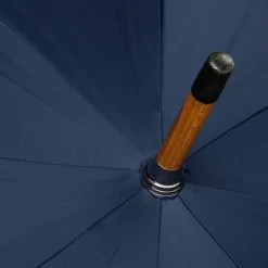 Dark Blue Umbrella "Traveller" With Wooden Handle