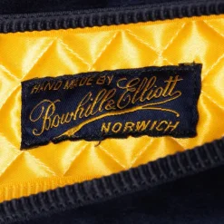 Dark Blue Velvet Loafers
