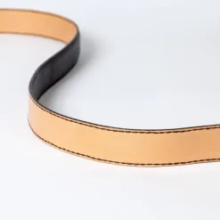 Dark Brown Calfskin Belt - Hand-Colored