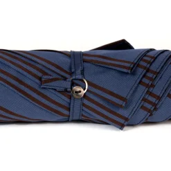 Denim Blue Umbrella With Wooden Handle
