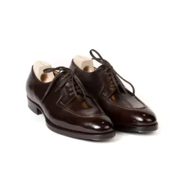 Derby "Split Toe Apron" Made From Brown Calfskin - Purely Handcrafted