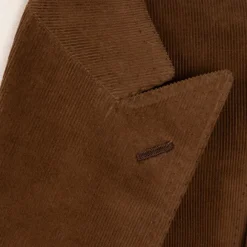 Double-Breasted Fine Corduroy Suit "Lusso Nel Paese" Made Of Original