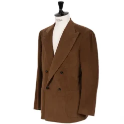 Double-Breasted Fine Corduroy Suit