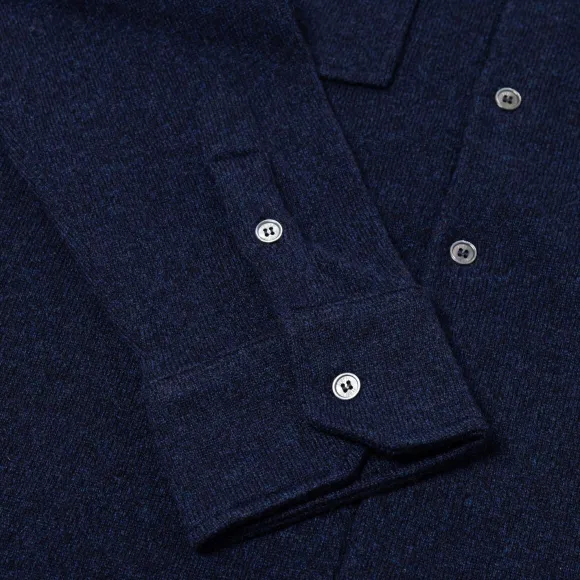 Exclusive For Michael Jondral: Knitted Shirt "Corviglia" In Pure Cashm