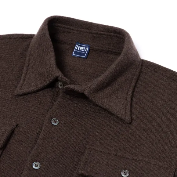 Exclusive For Michael Jondral: Knitted Shirt "Corviglia" In Pure Cashm