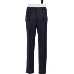 Exclusive For Michael Jondral: Dark Blue Trousers "Hollywood" With Two