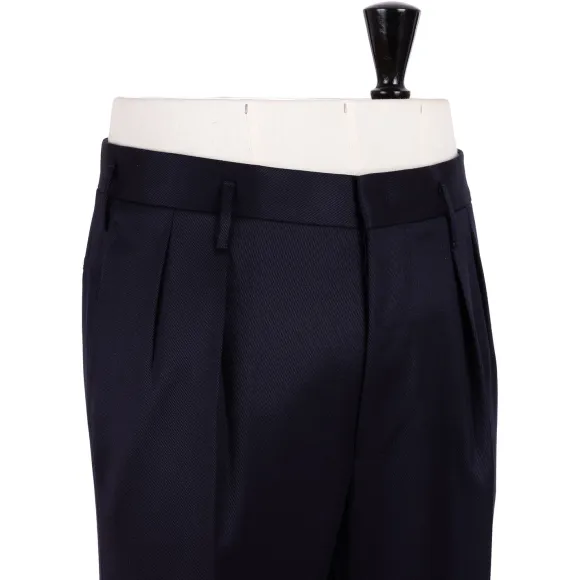 Exclusive For Michael Jondral: Dark Blue Trousers "Hollywood" With Two