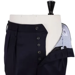Exclusive For Michael Jondral: Dark Blue Trousers