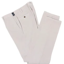 Exclusive For Michael Jondral: Cream-Colored Fine Corduroy Pants In "P