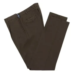 Exclusive For Michael Jondral: Brown Pants "Soft Chino" In A Cotton Mi