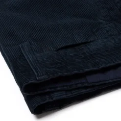 Exclusive For Michael Jondral: Dark Blue Fine Corduroy Pants In