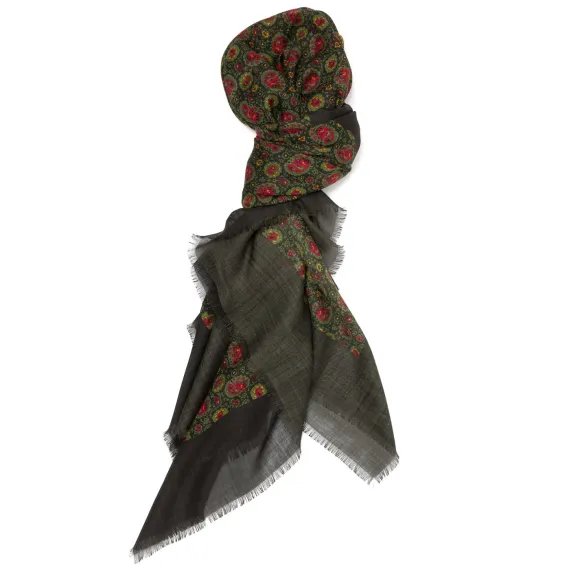 Exclusive For Michael Jondral: Carree Scarf "Nuovo Turco" In Wool And