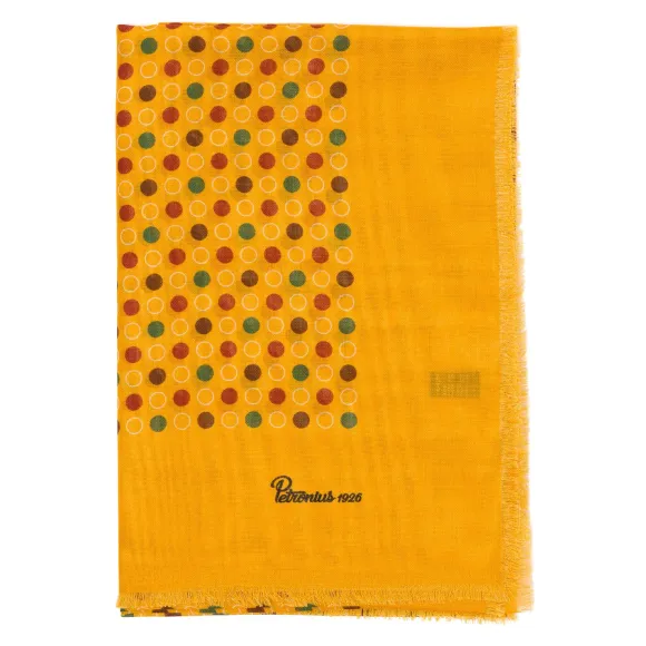 Exclusive For Michael Jondral: Carree Scarf "Palline E Cerchi" In Wool