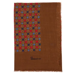 Exclusive For Michael Jondral: Carree Scarf "Palline E Cerchi" In Wool
