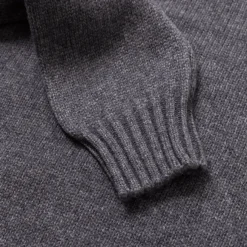 Exclusively For Michael Jondral: Flannel Gray Turtleneck Sweater Made