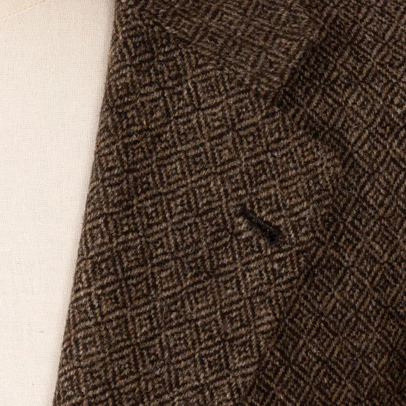 Exclusively For Michael Jondral: Brown Jacket "Diamond Tweed" Made Of