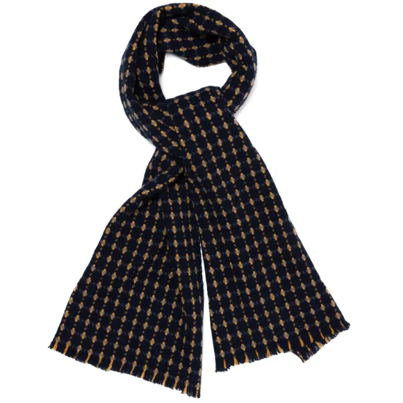 Exclusively For Michael Jondral: "Open Jacquard" Scarf Made From Pure