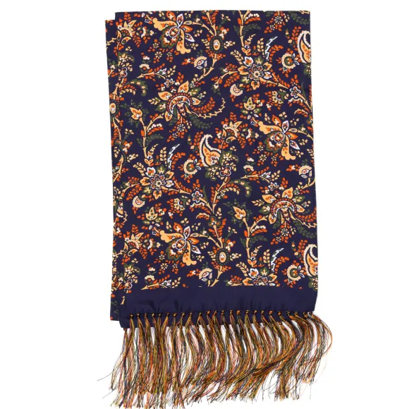 Exclusively For Michael Jondral: "Seta Floreale" Tube Scarf In Pure Si