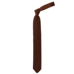 Exclusively For Michael Jondral: "Pois" Knitted Tie Made Of Pure Silk
