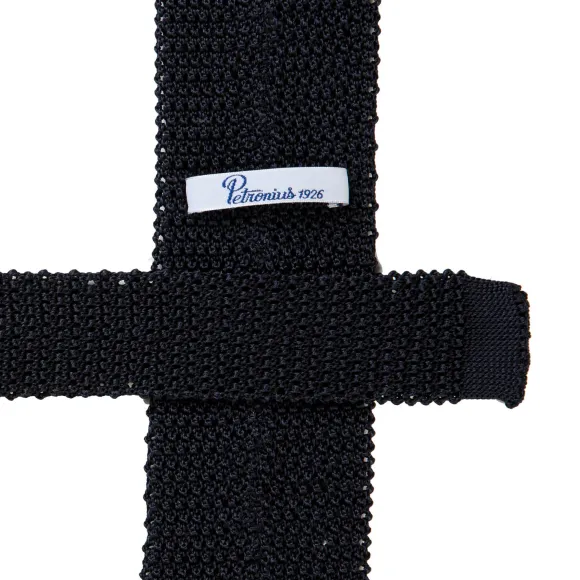 Exclusively For Michael Jondral: Petronius Knit Tie "Pois" Made Of Pur