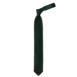 Exclusively For Michael Jondral: "Pois" Knitted Tie Made Of Pure Silk