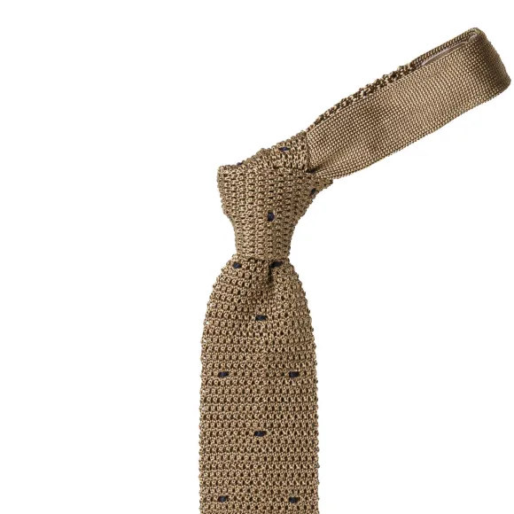 Exclusively For Michael Jondral: Petronius Knit Tie "Pois" Made Of Pur