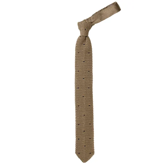 Exclusively For Michael Jondral: Petronius Knit Tie "Pois" Made Of Pur