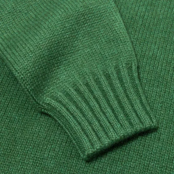Exclusive To Michael Jondral: Green Scottish 4-Ply Cashmere Turtleneck