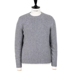 Exclusive To Michael Jondral: Flannel Grey 4-Ply Piuma Cashmere Sweate