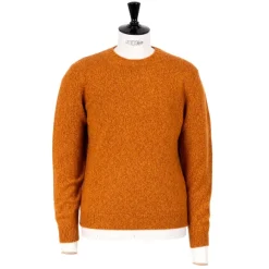 Exclusive To Michael Jondral: Orange Scottish 3-Ply Mouline Cashmere S